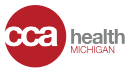 CCA Health Michigan logo, a registered trademark of CCA Health Michigan