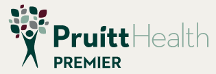 PruittHealth Premier logo, a registered trademark of PruittHealth Premier